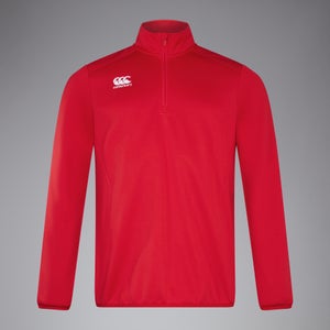 CANTERBURY CLUB QZ MID LAYER TRNG TOP AM RED