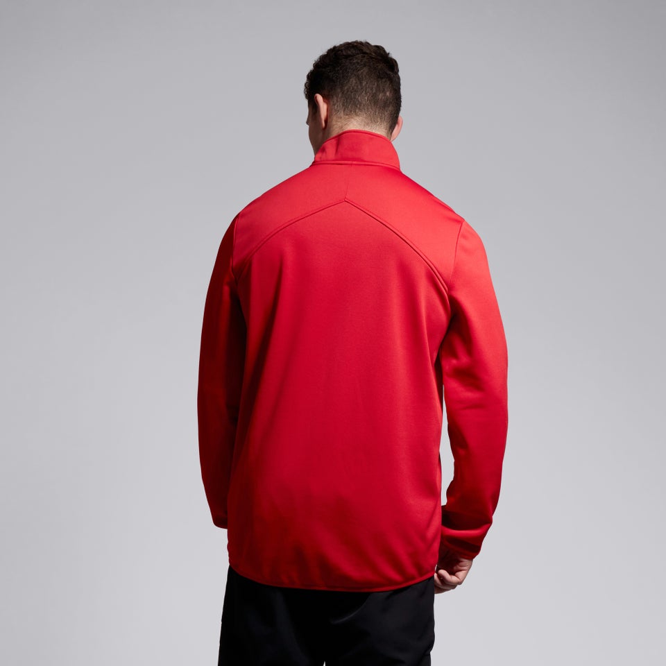 CANTERBURY CLUB QZ MID LAYER TRNG TOP AM RED