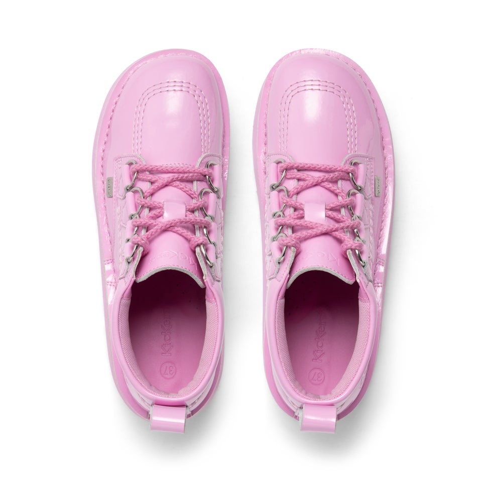 Adult Unisex Kick Boot Platform Patent leather Pink