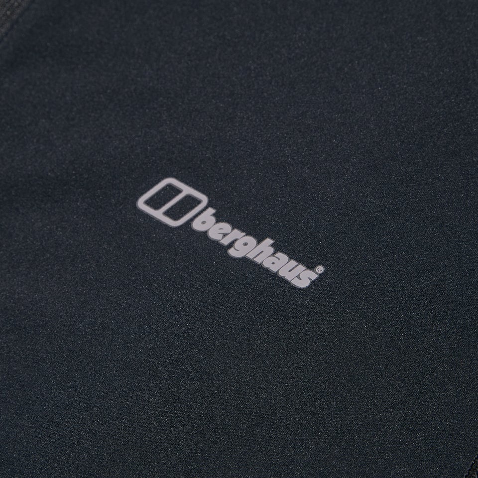 Women's 24/7 Half Zip Maternity Long Sleeve Tech Tee Black