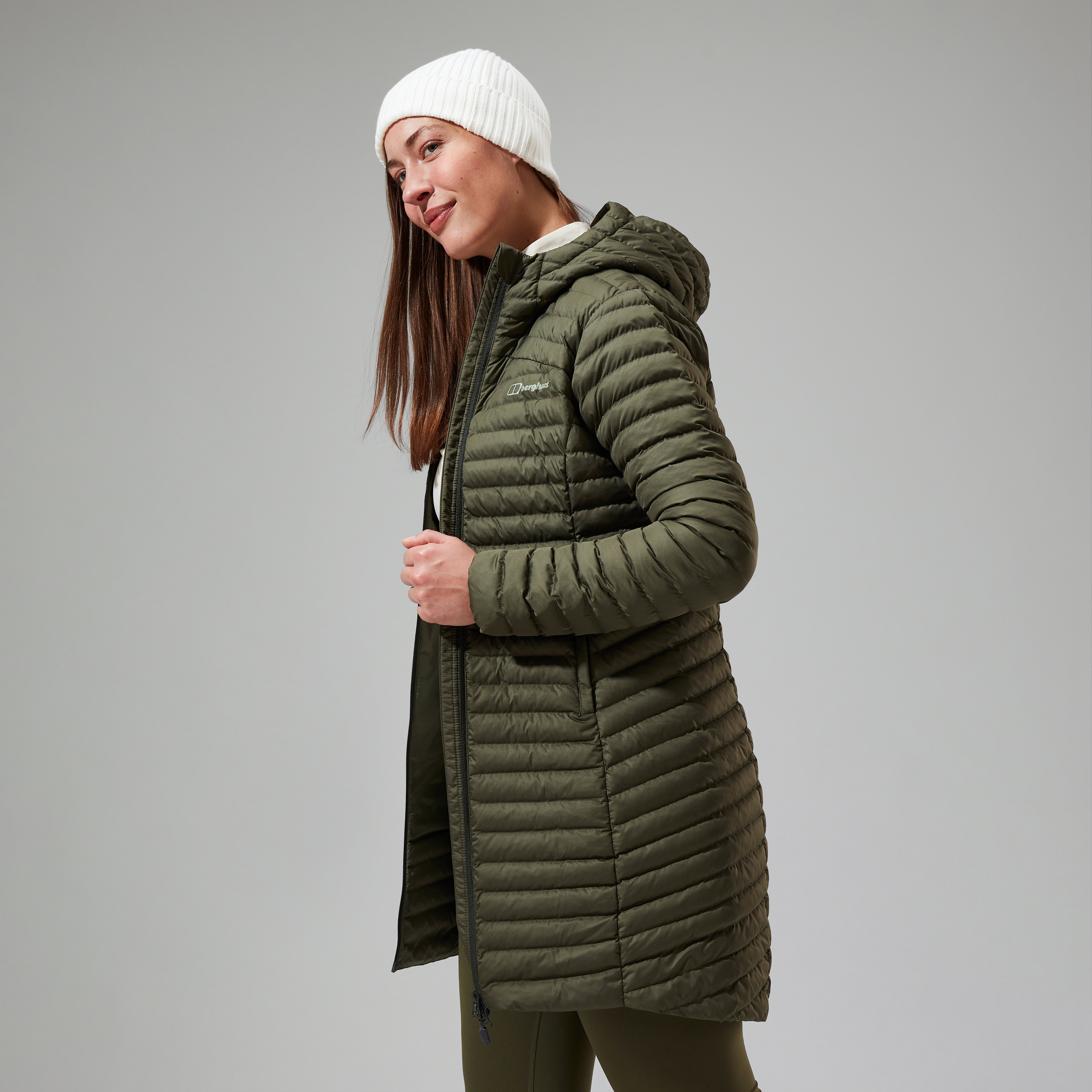 Women's Nula Micro Synthetic Insulated Long Jacket - Green