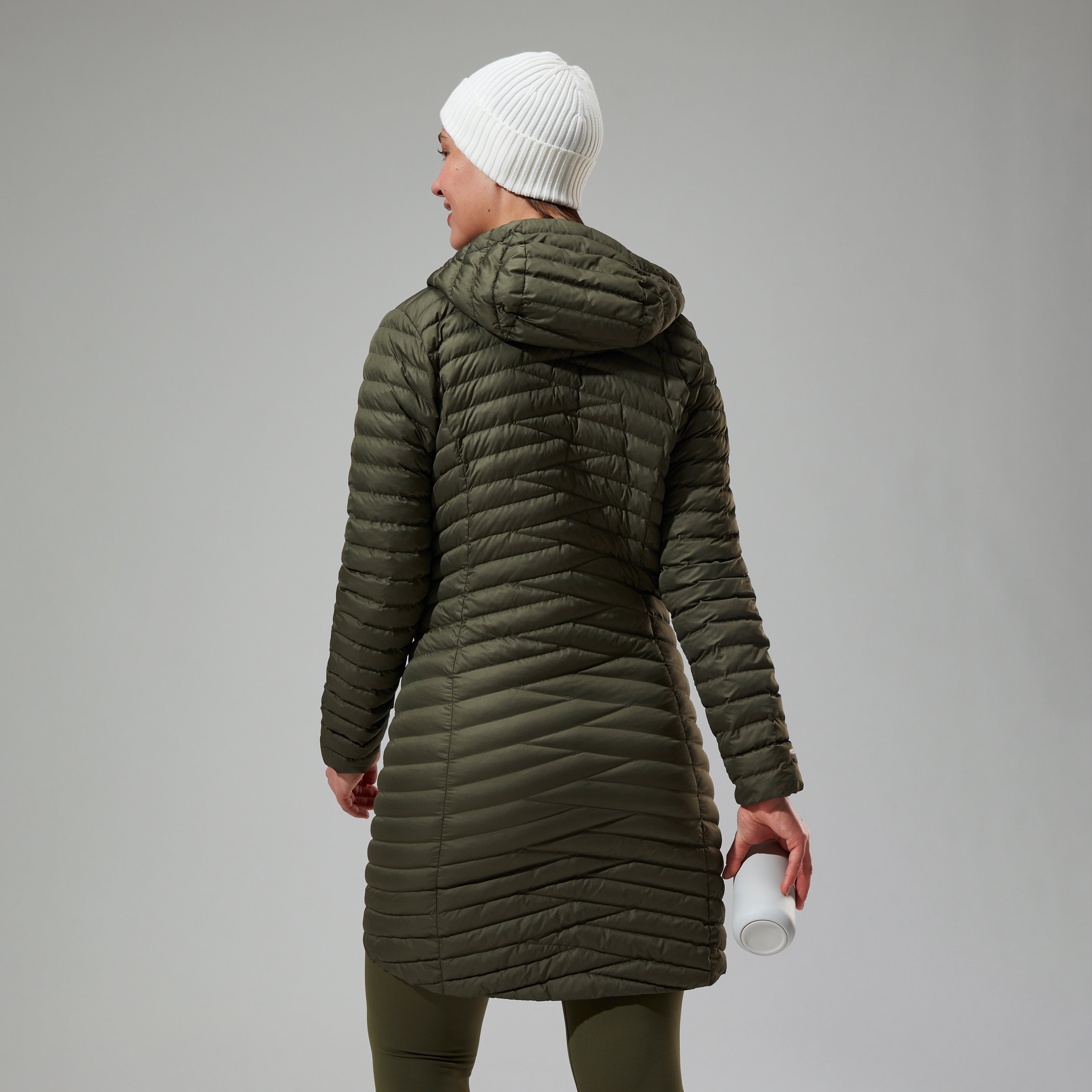 Women's Nula Micro Synthetic Insulated Long Jacket - Green