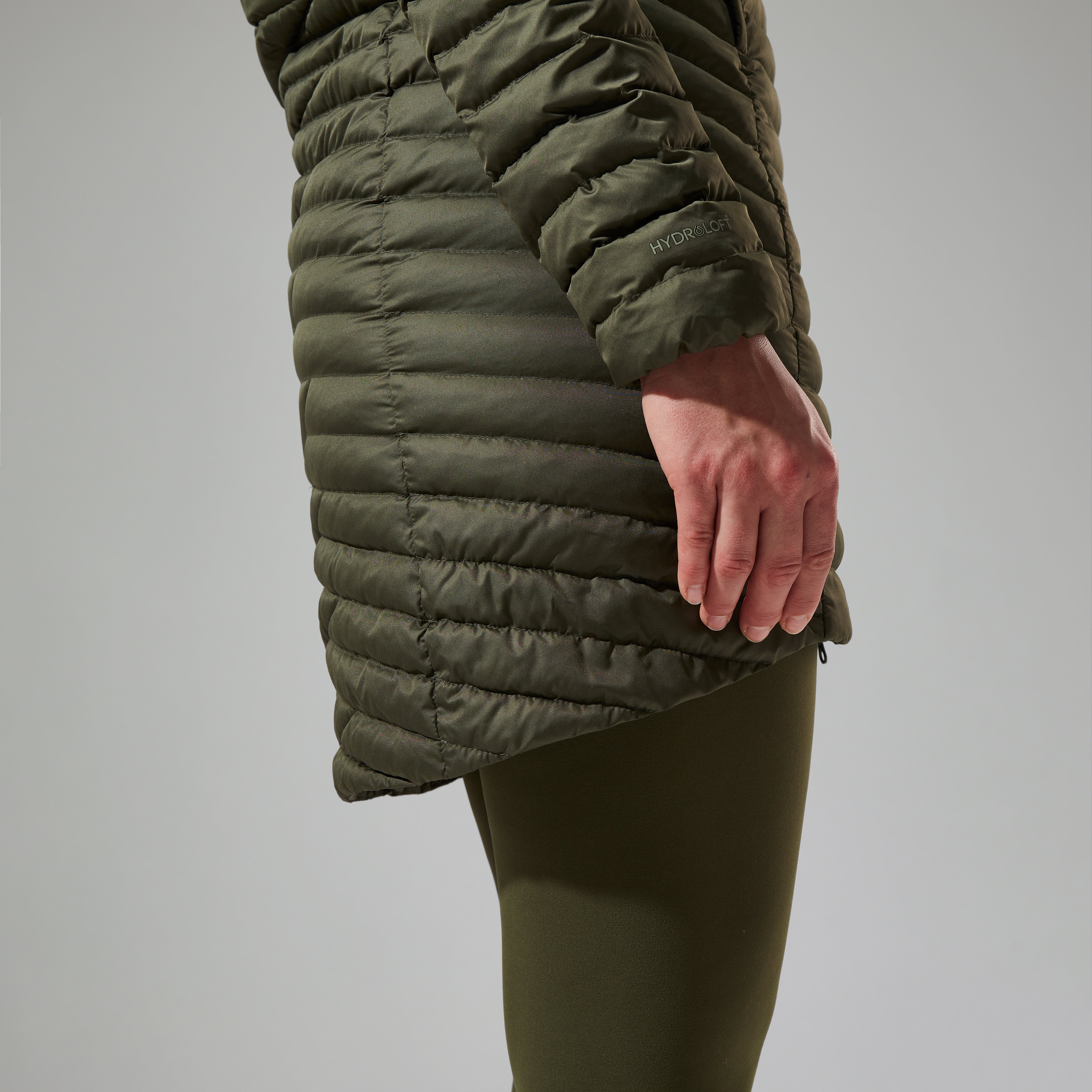 Women's Nula Micro Synthetic Insulated Long Jacket - Green
