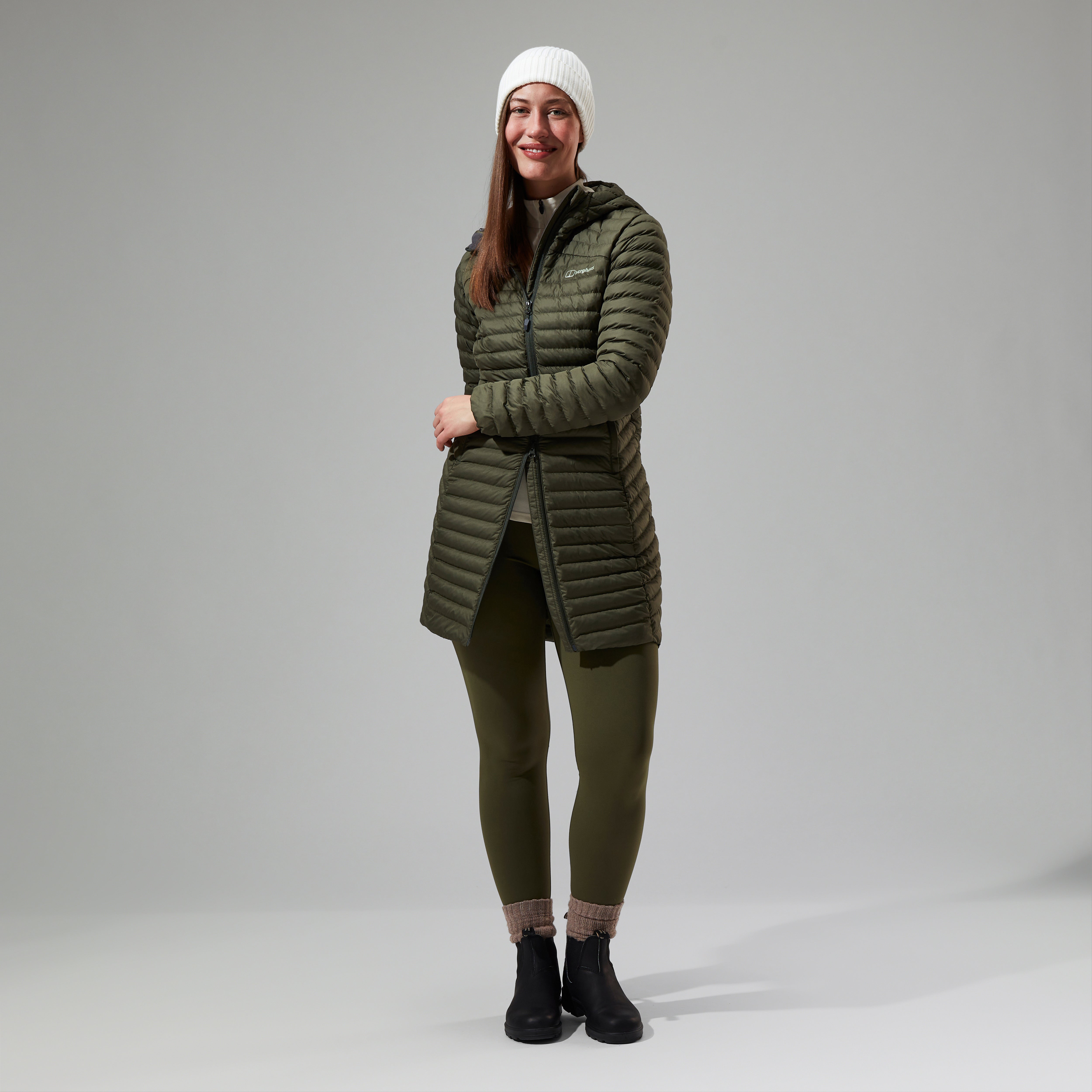 Women's Nula Micro Synthetic Insulated Long Jacket - Green