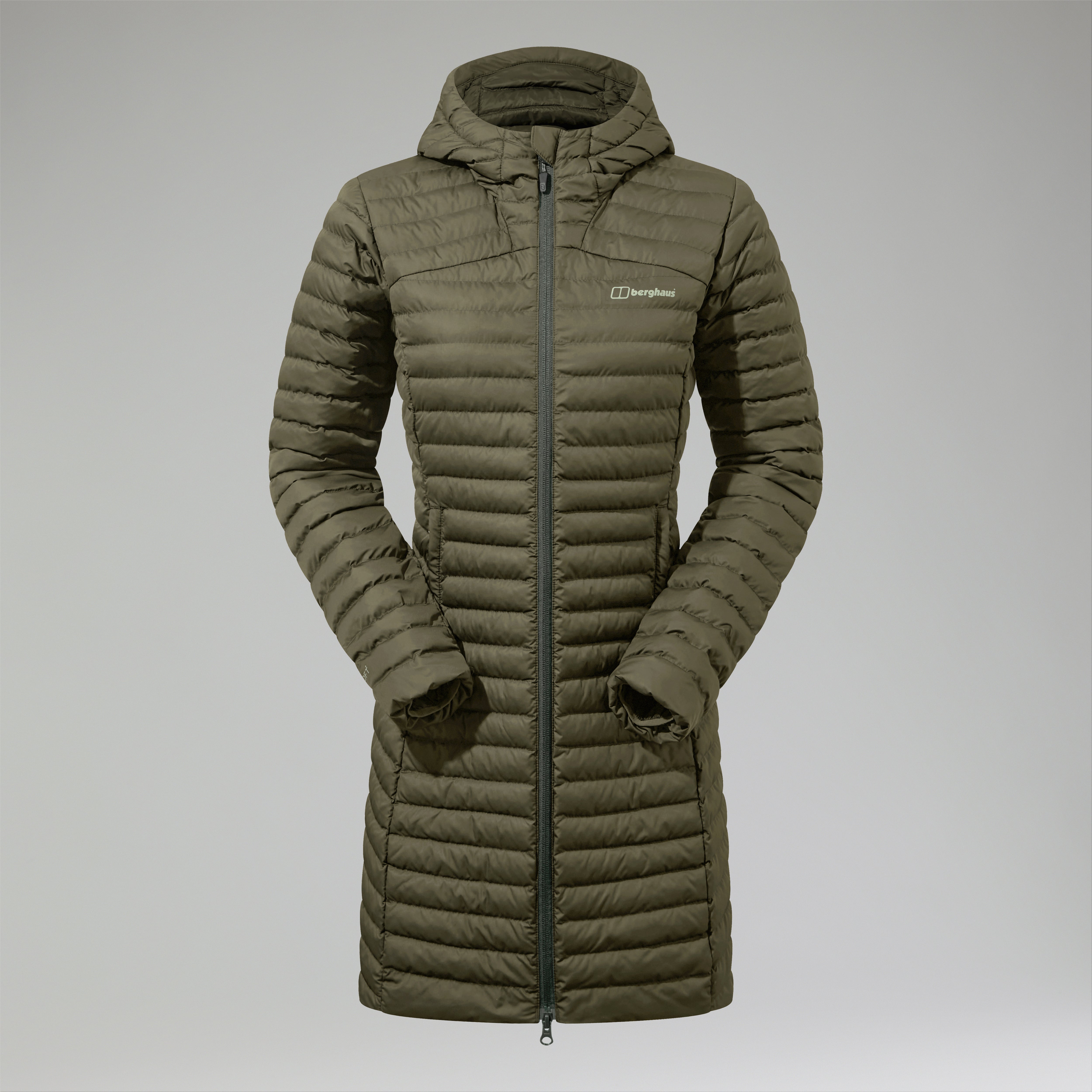 Women's Nula Micro Synthetic Insulated Long Jacket - Green