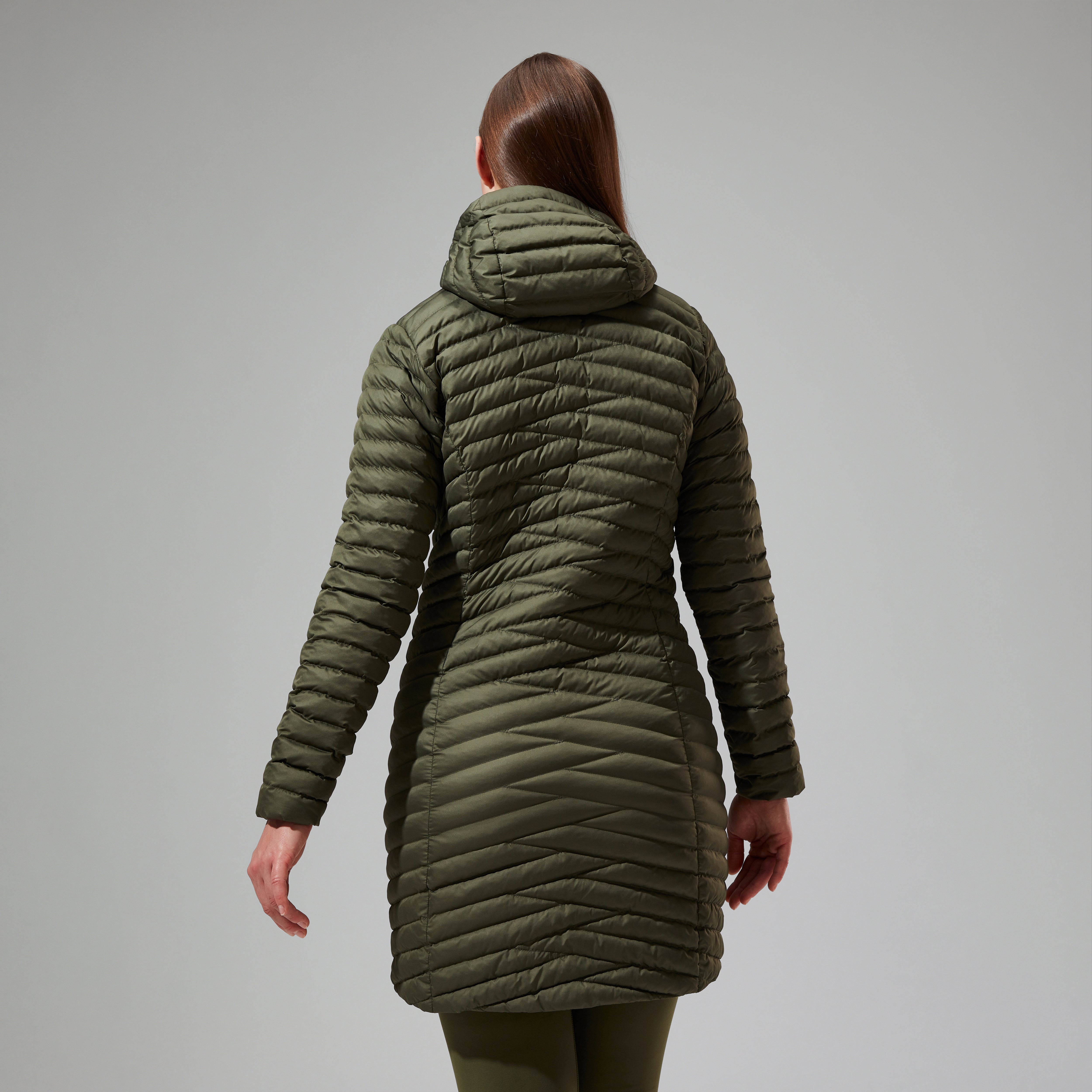 Women's Nula Micro Synthetic Insulated Long Jacket - Green