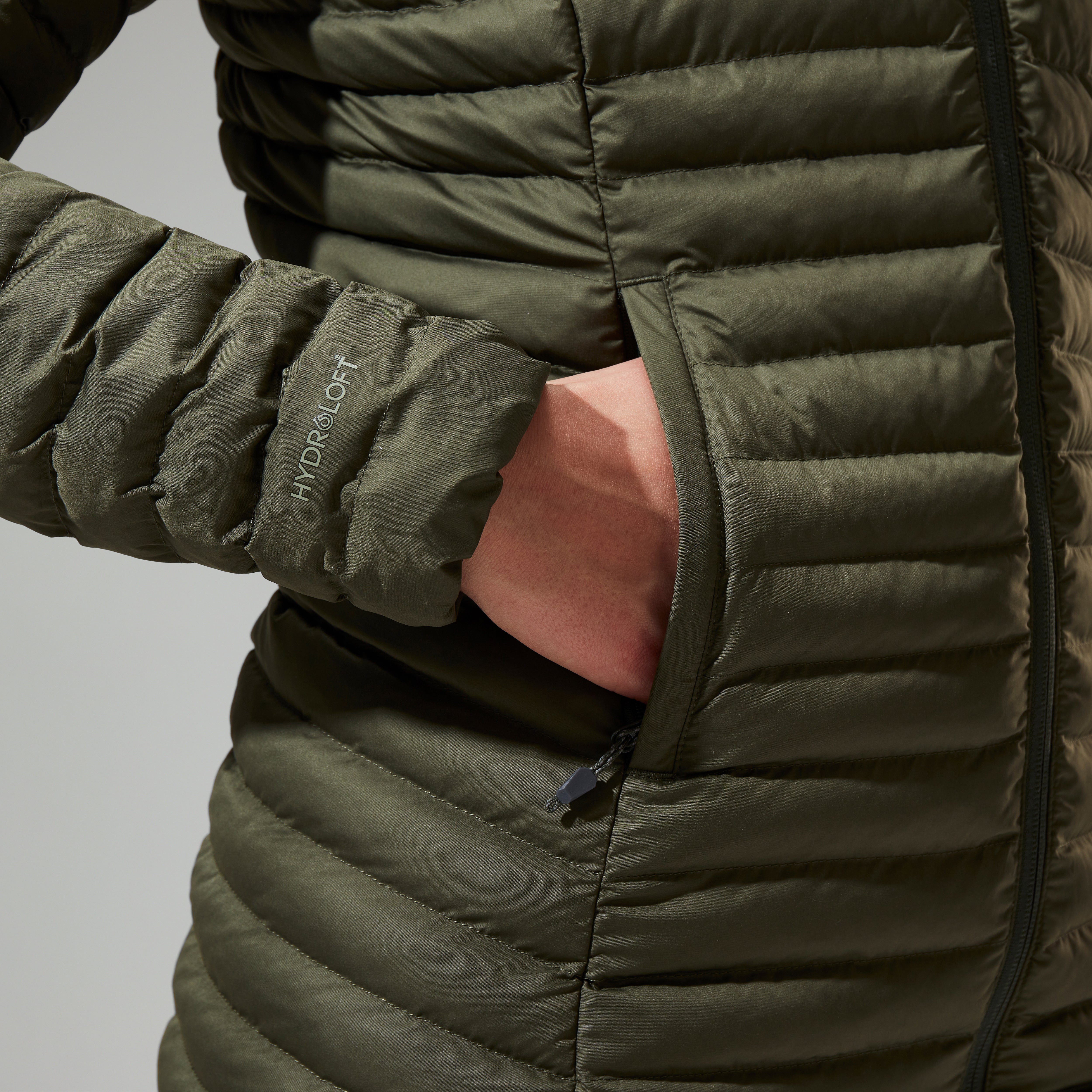 Women's Nula Micro Synthetic Insulated Long Jacket - Green