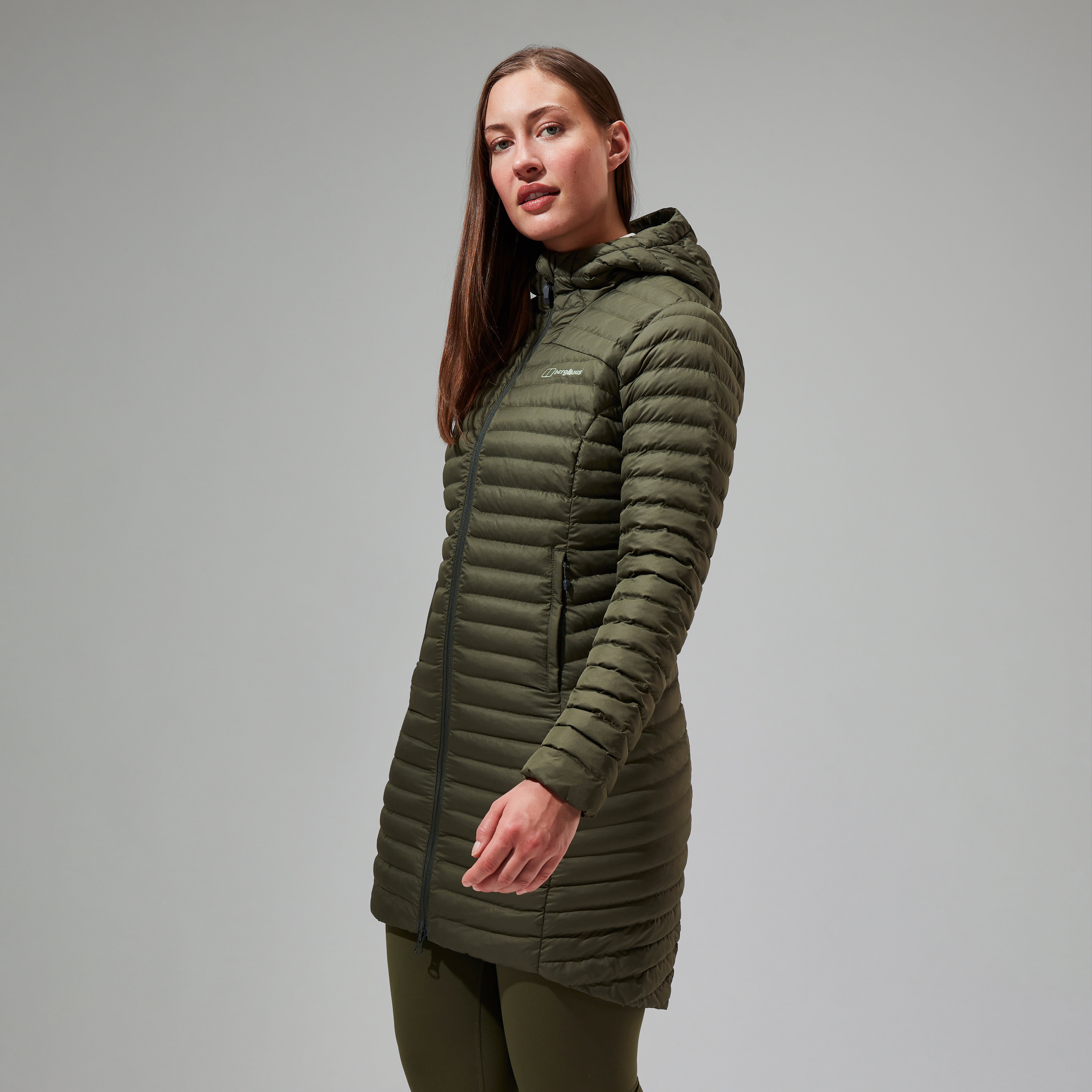 Women's Nula Micro Synthetic Insulated Long Jacket - Green