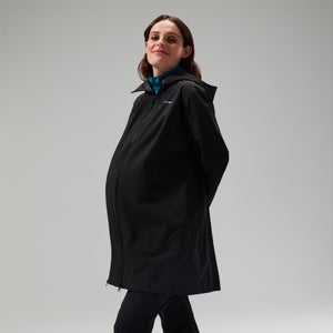 Women's Annaside Maternity Waterproof 2in1 Jacket Black