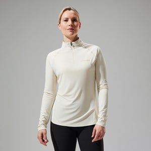 Women's 24/7 Half Zip Long Sleeve Tech Tee - Natural
