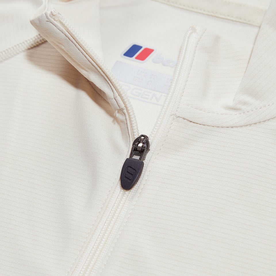 Women's 24/7 Half Zip Long Sleeve Tech Tee - Natural