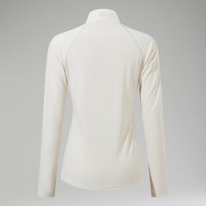 Women's 24/7 Half Zip Long Sleeve Tech Tee - Natural