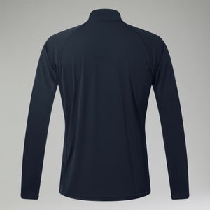 Men's Trailblaze Half Zip Long Sleeve Tech Tee Black