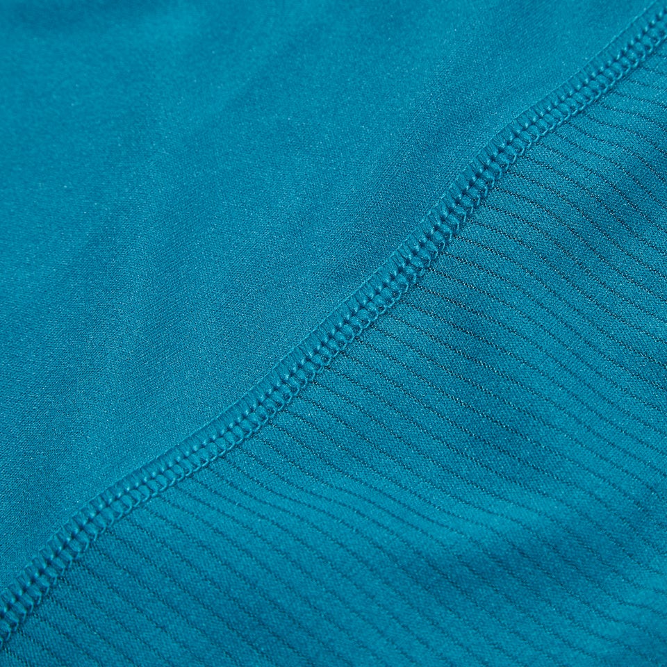 Women's 24/7 Half Zip Maternity Long Sleeve Tech Tee - Turquoise