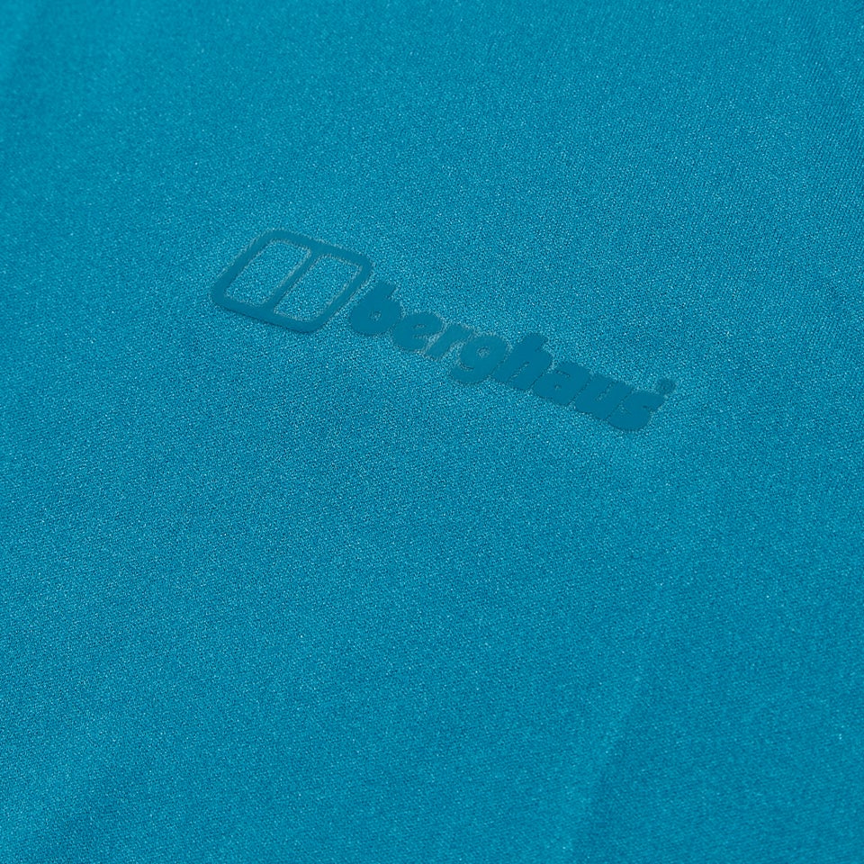 Women's 24/7 Half Zip Maternity Long Sleeve Tech Tee - Turquoise