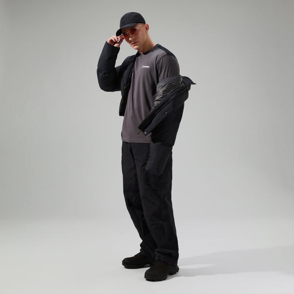 Wayside Funktions-T-Shirt für Herren Grau/Schwarz