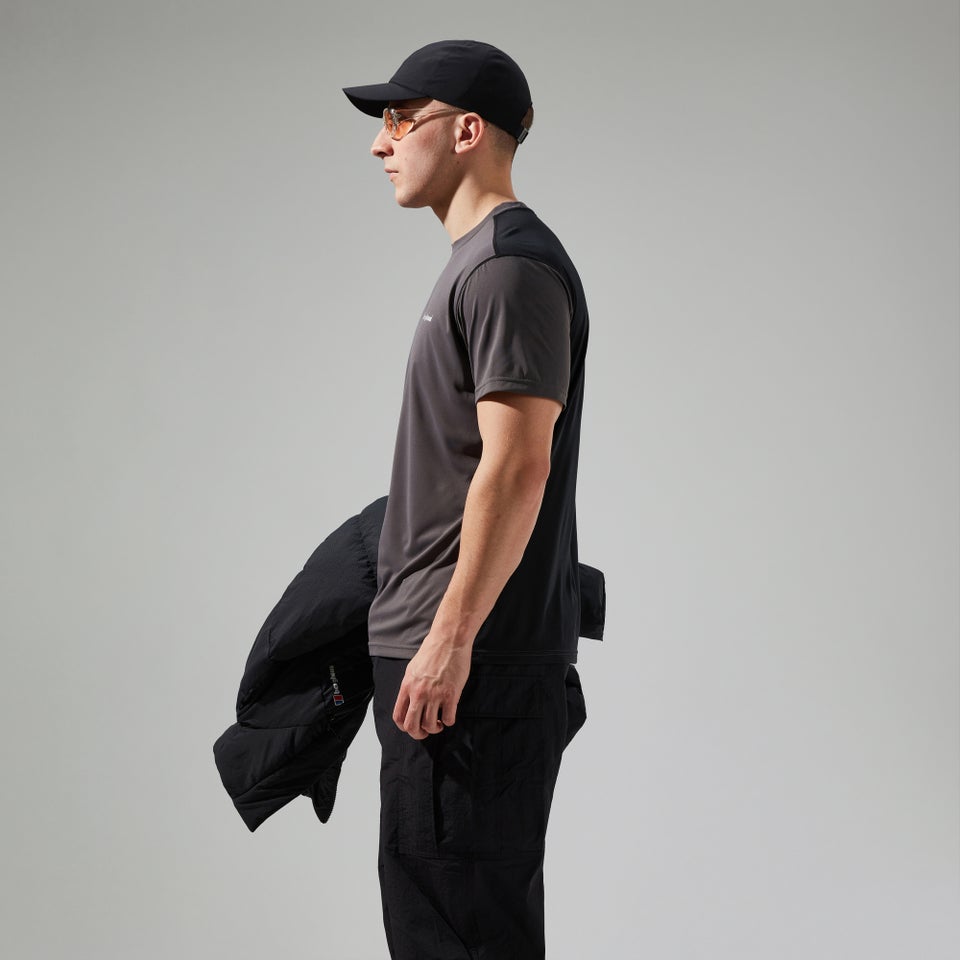 Wayside Funktions-T-Shirt für Herren Grau/Schwarz