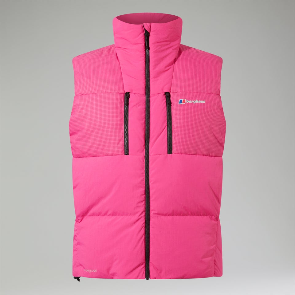 Unisex Sabber Down Insulated Gilet - Pink