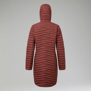 Nula Lange Micro Jacket für Damen - Braun