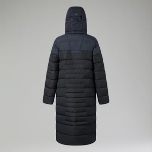 Women's Embo 4in1 Down Insulated Long Jacket - Black