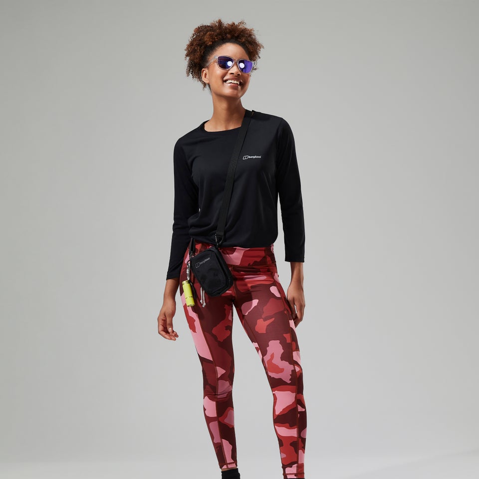 Women's Zannia 7/8 Legging - Red/Brown/Pink