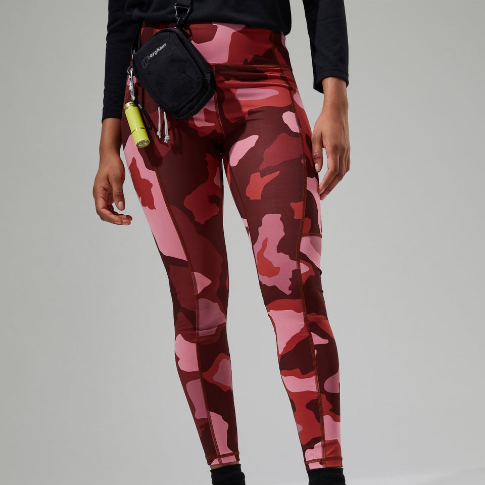 Women's Zannia 7/8 Legging - Red/Brown/Pink