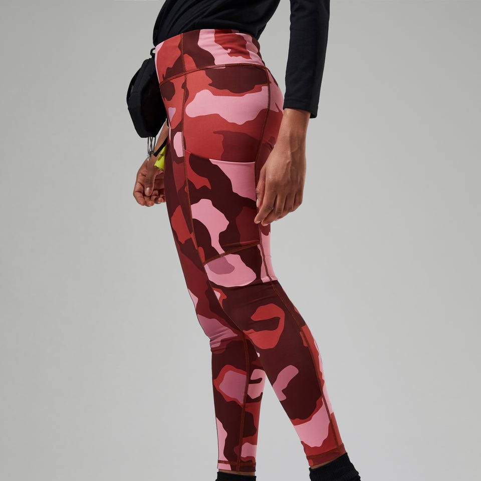 Women's Zannia 7/8 Legging - Red/Brown/Pink