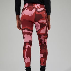 Women's Zannia 7/8 Legging - Red/Brown/Pink