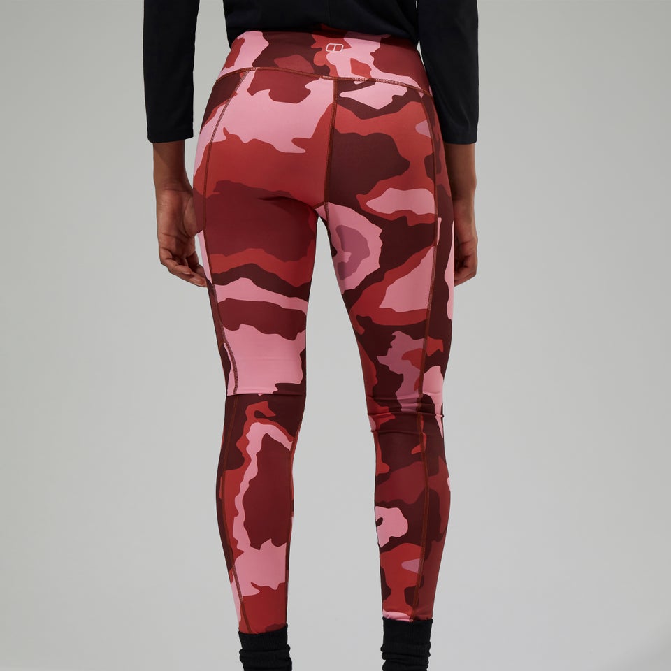 Women's Zannia 7/8 Legging - Red/Brown/Pink