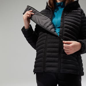Nula Maternity 2in1 Kapuzenjacke für Damen - Schwarz
