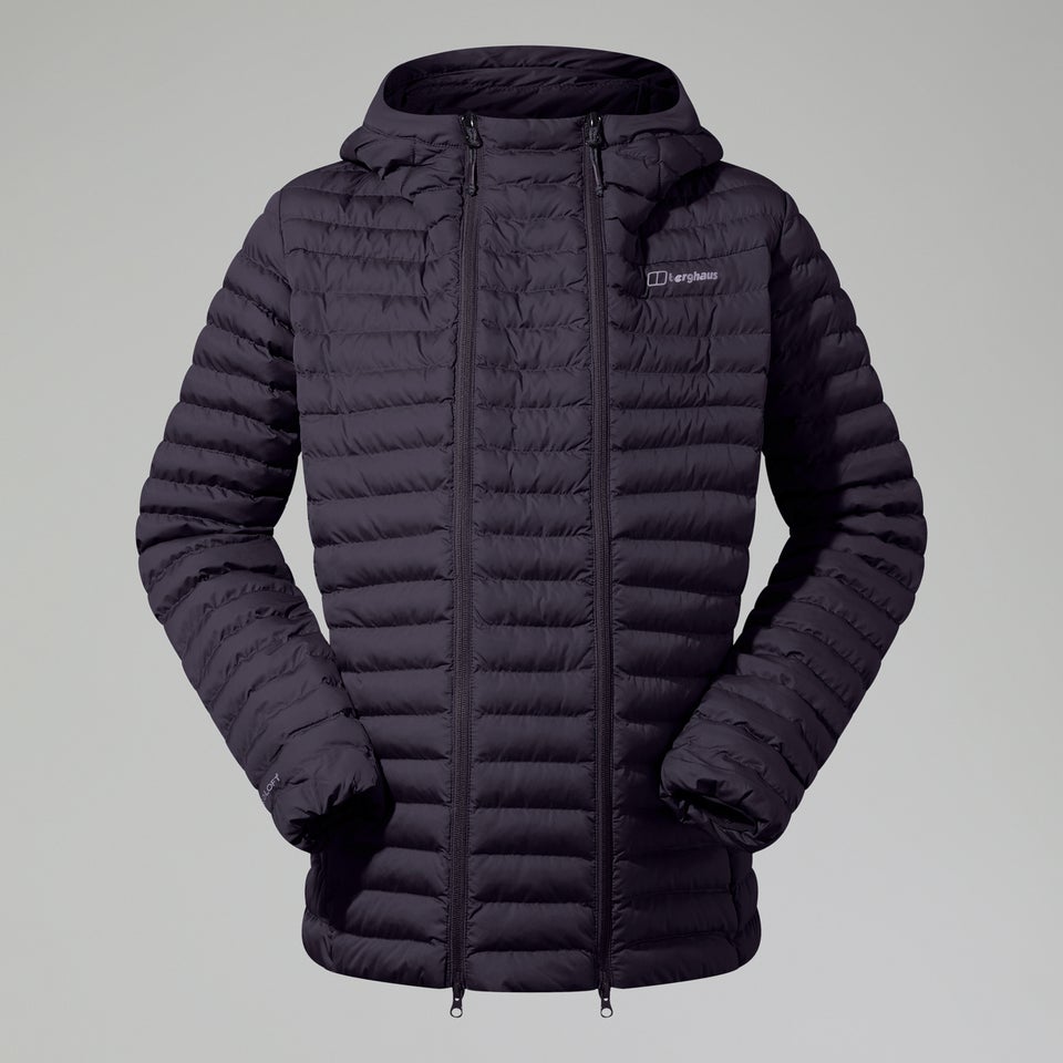 Nula Maternity 2in1 Kapuzenjacke für Damen - Schwarz