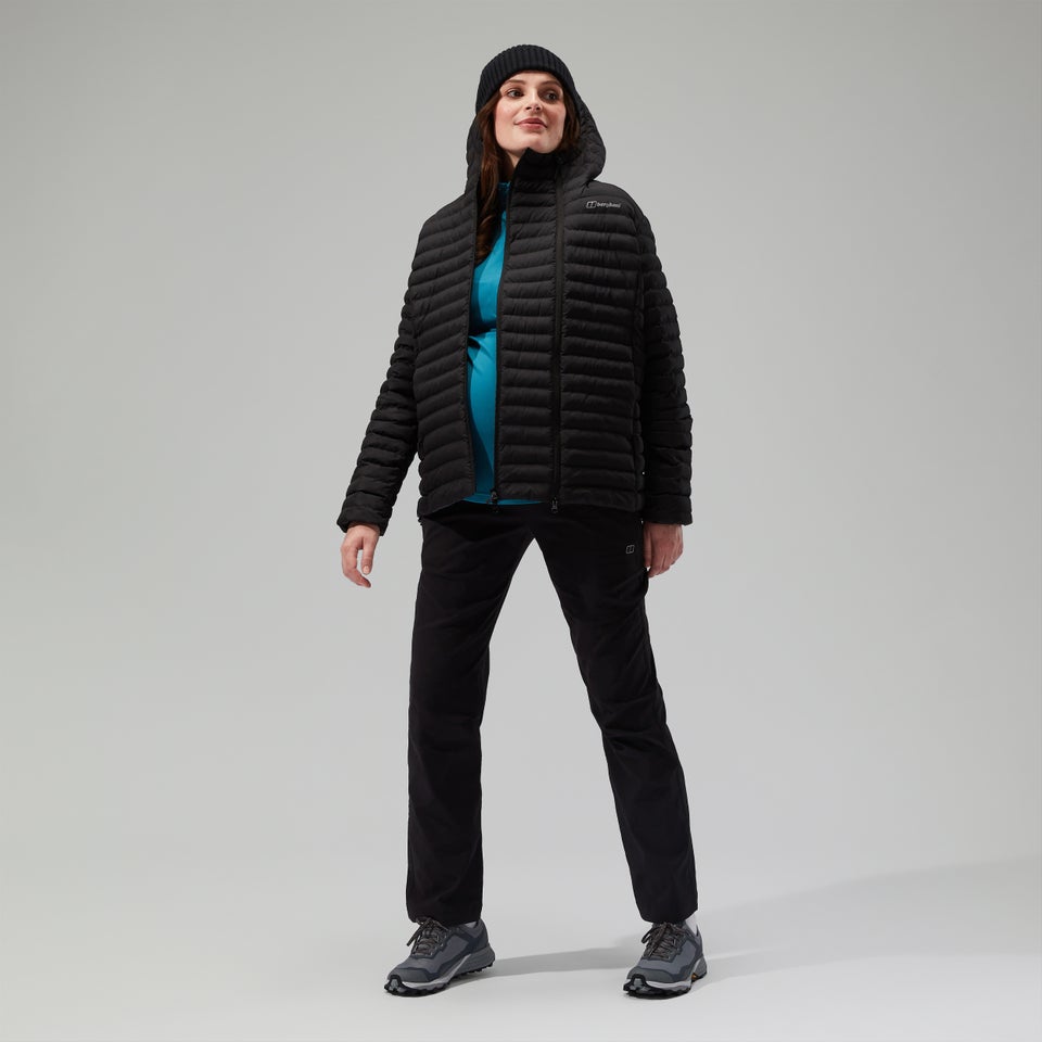 Nula Maternity 2in1 Kapuzenjacke für Damen - Schwarz