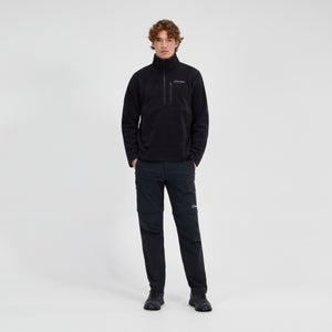 Men's Prism Half Zip Polartec Fleece - Black - 3XL