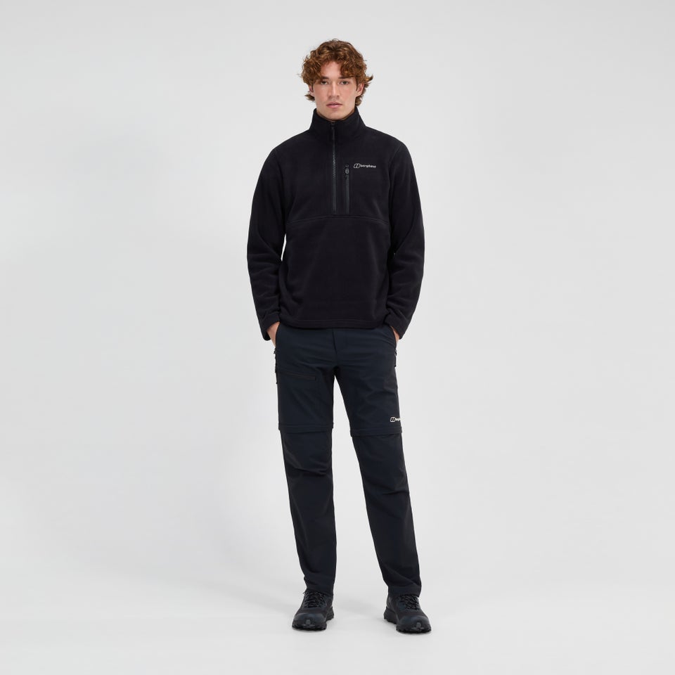 Men's Prism Half Zip Polartec Fleece - Black