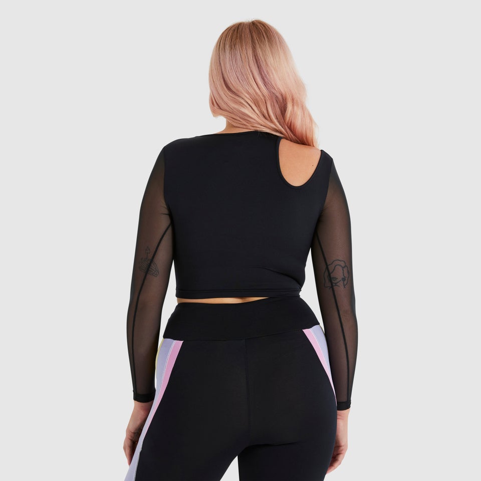 Women's Leontina Cropped T-Shirt Black