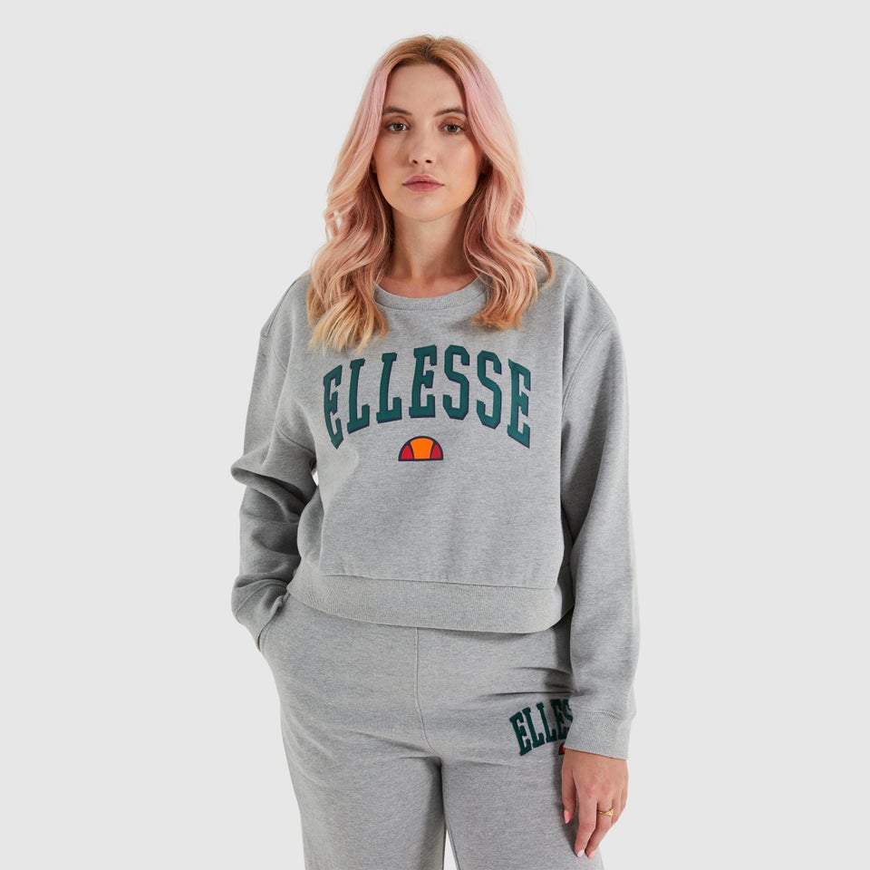 Women's Nester Crop Sweatshirt Grey Marl