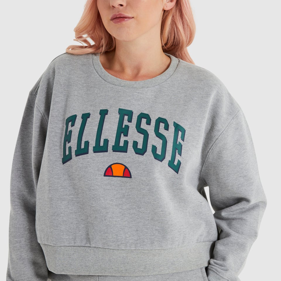 Women's Nester Crop Sweatshirt Grey Marl