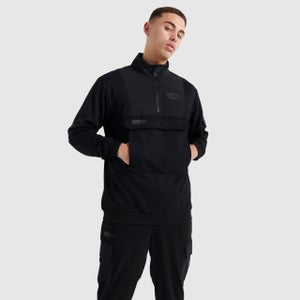 Thpira 1/2 Zip-Sport-Top Schwarz für Herren