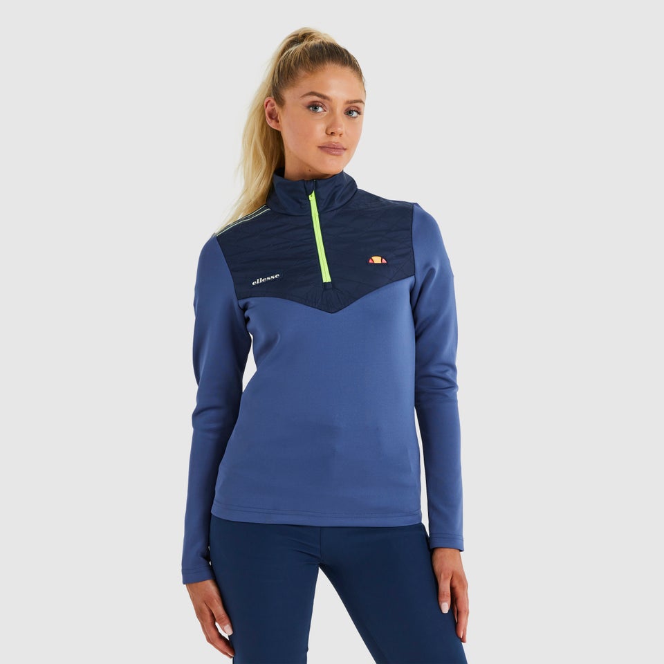 Dellia 1/2 Zip-Top Blau für Damen