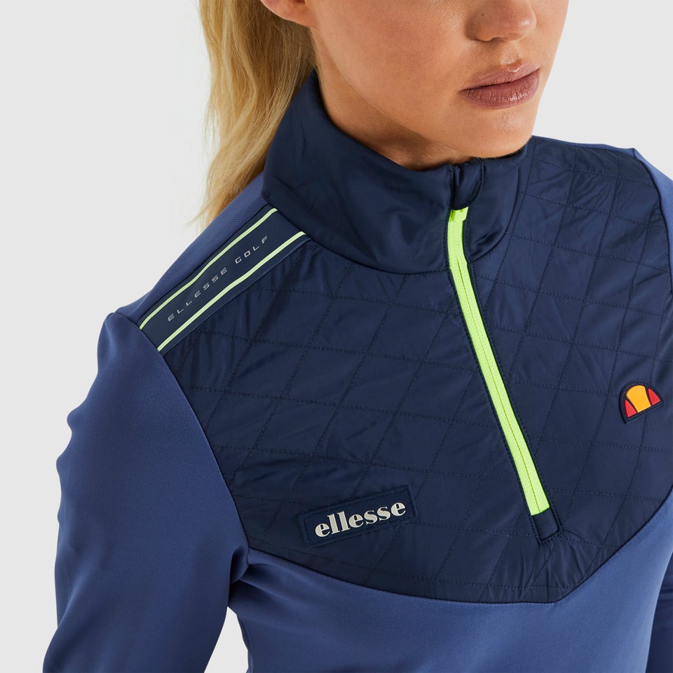 Dellia 1/2 Zip-Top Blau für Damen