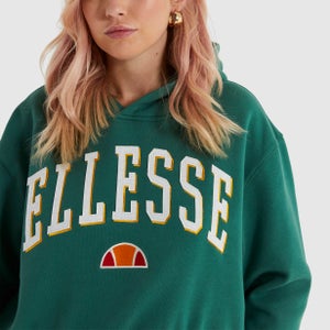 Ramo Bauchfreier Kapuzenpullover Dunkelgrün für Damen