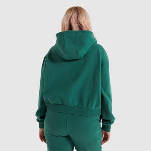 Ramo Bauchfreier Kapuzenpullover Dunkelgrün für Damen