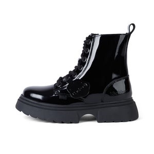 Junior Girls Kenzi Boot Patent leather Black - 2.5