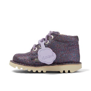 Infant Girls Kick Hi Glitter Textile Purple - 5