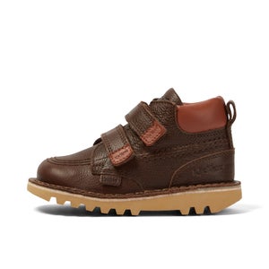 Infant Boys Kick Hi Roll Leather Brown - 11