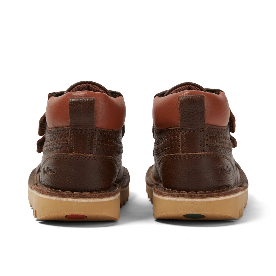 Infant Boys Kick Hi Roll Leather Brown