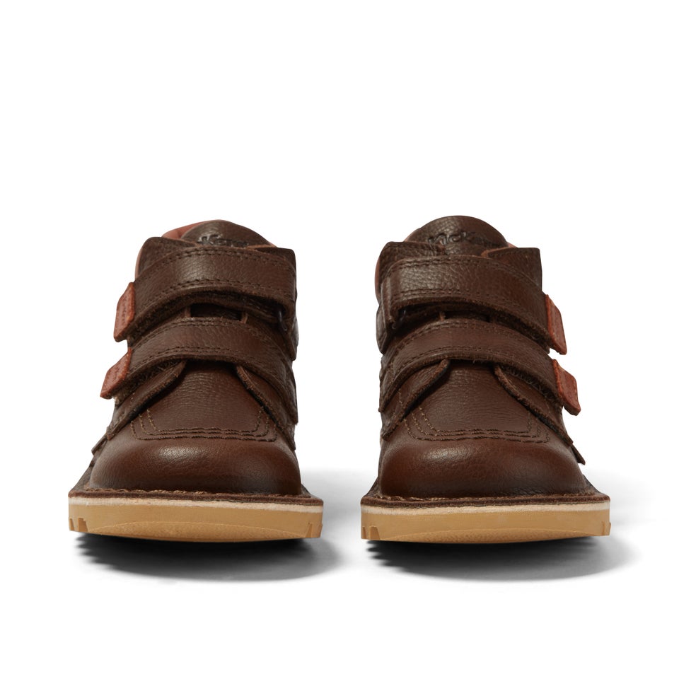 Infant Boys Kick Hi Roll Leather Brown