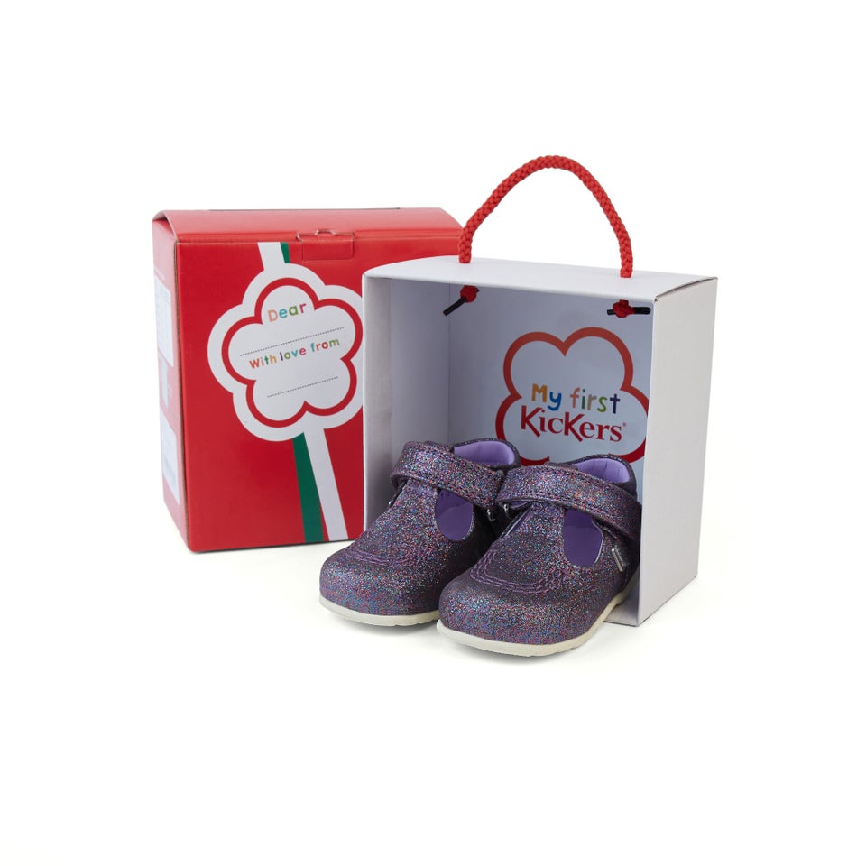 Baby Kick T Glitter Textile Purple