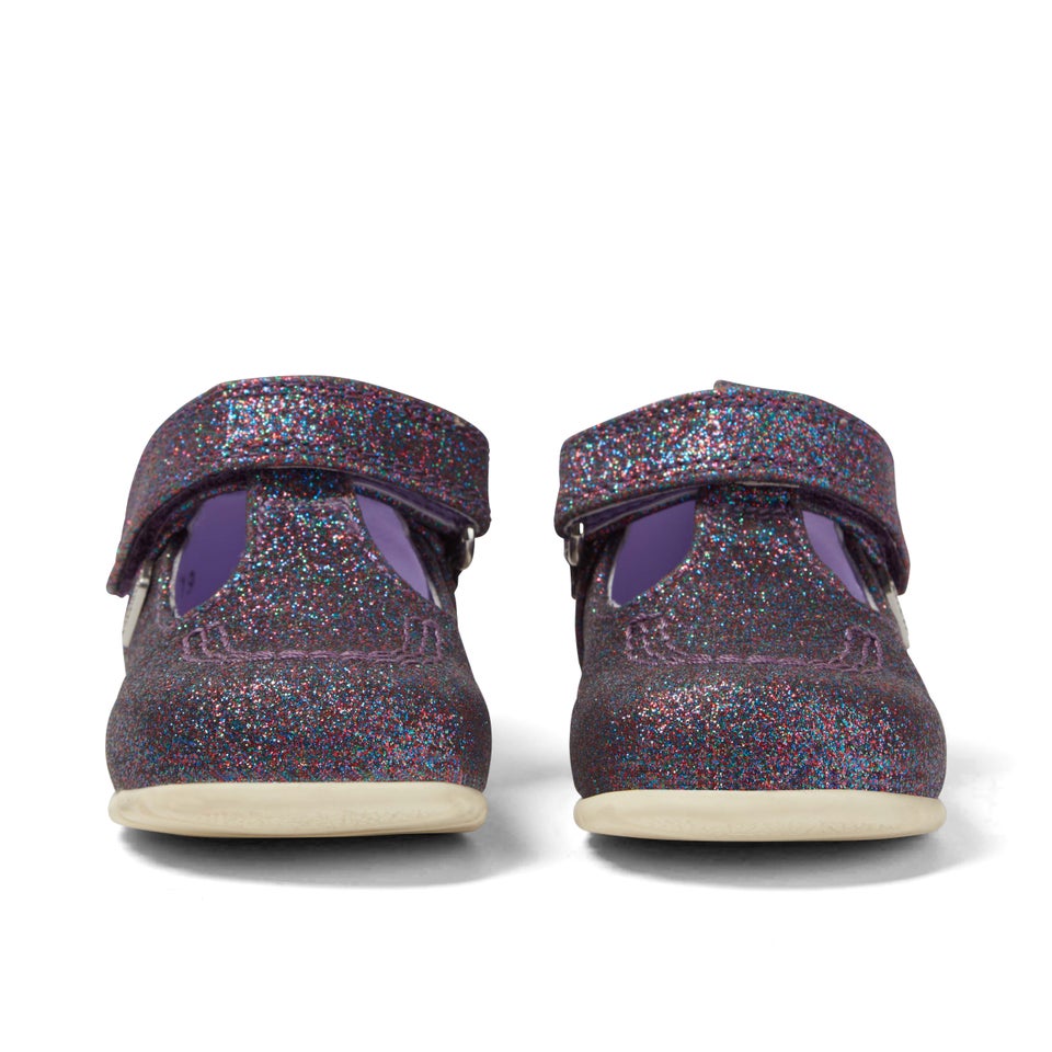 Baby Kick T Glitter Textile Purple