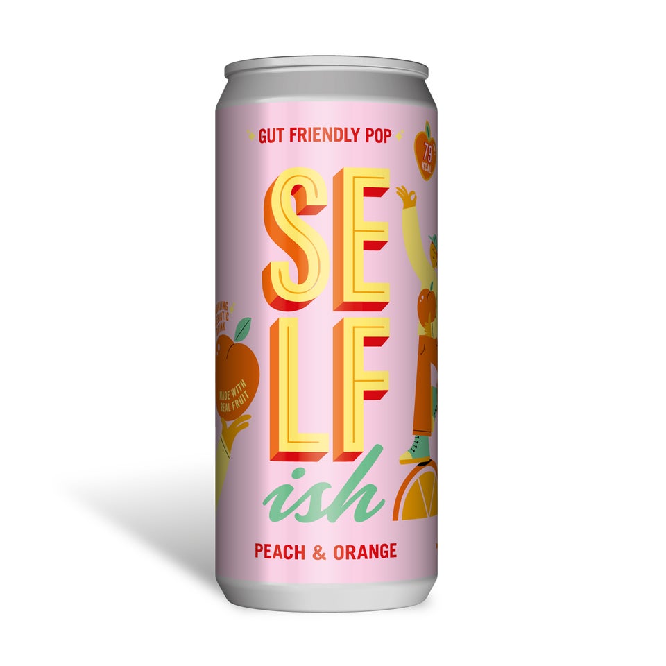 Sparkling Prebiotic Drink - Peach & Orange (12 x 330ml Cans)